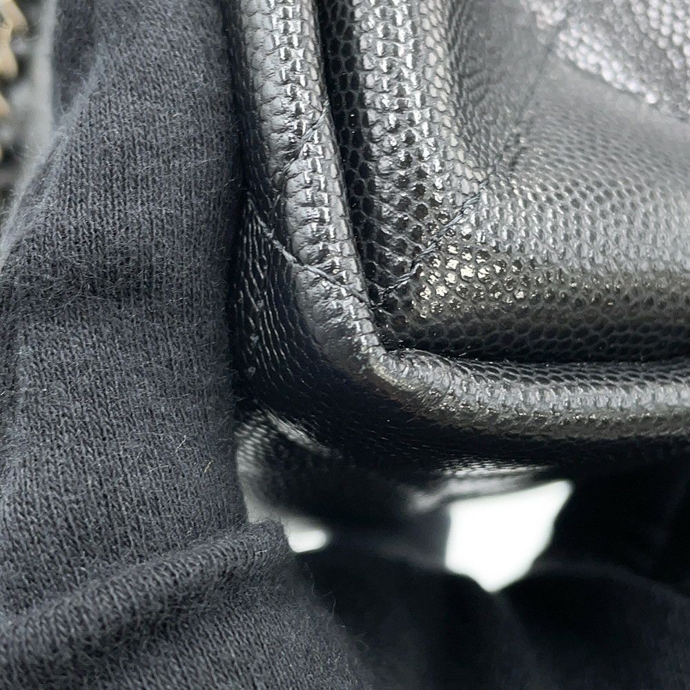 シャネル ハンドバッグ マトラッセ トップハンドル キャビアスキン AP4568 CHANEL 2way 黒