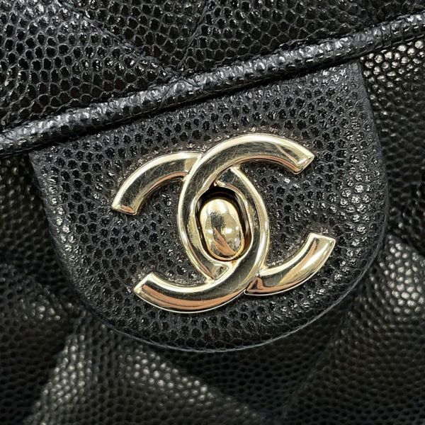 シャネル ハンドバッグ マトラッセ トップハンドル キャビアスキン AP4568 CHANEL 2way 黒