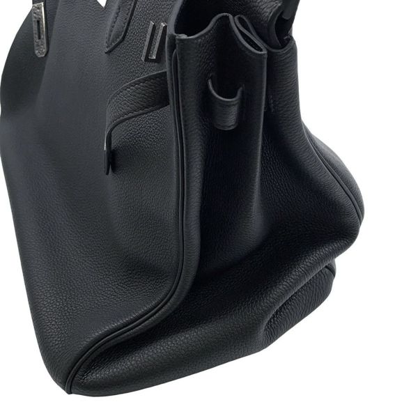 エルメス バーキン40 ブラック/シルバー金具 トゴ D刻印 HERMES Birkin ハンドバッグ 黒