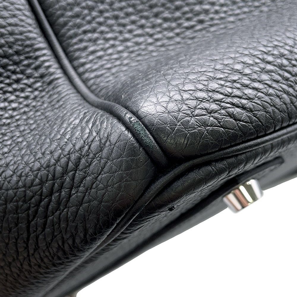 エルメス バーキン40 ブラック/シルバー金具 トゴ D刻印 HERMES Birkin ハンドバッグ 黒