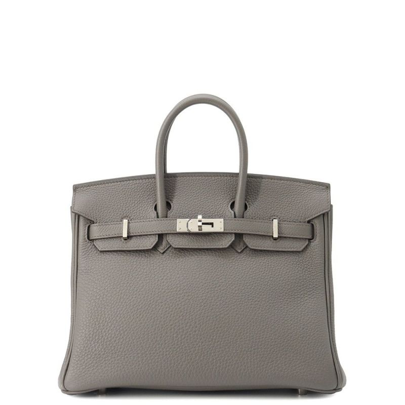 エルメス バーキン25 エタン/シルバー金具 トゴ U刻印 HERMES Birkin ハンドバッグ