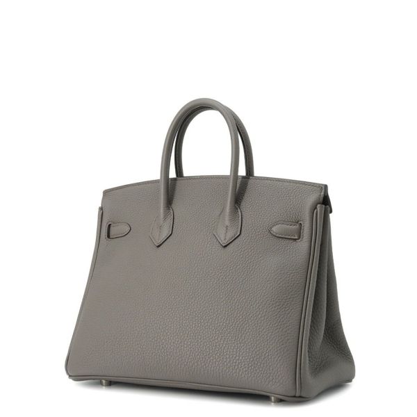 エルメス バーキン25 エタン/シルバー金具 トゴ U刻印 HERMES Birkin ハンドバッグ