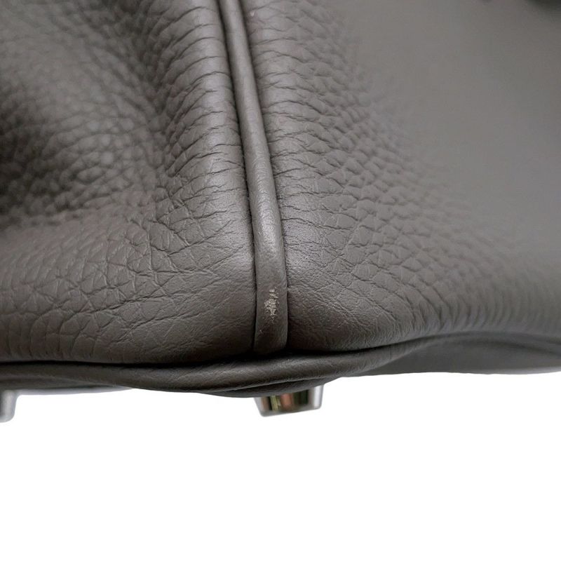 エルメス バーキン25 エタン/シルバー金具 トゴ U刻印 HERMES Birkin ハンドバッグ