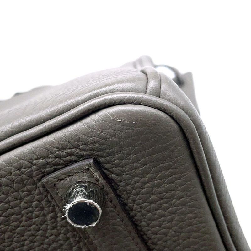 エルメス バーキン25 エタン/シルバー金具 トゴ U刻印 HERMES Birkin ハンドバッグ