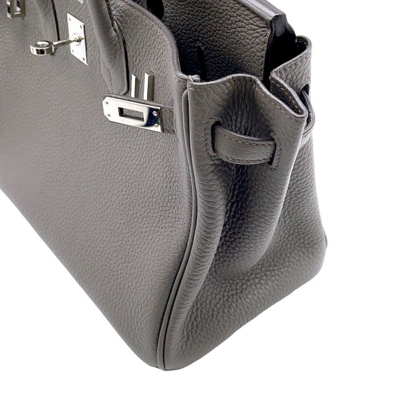 エルメス バーキン25 エタン/シルバー金具 トゴ U刻印 HERMES Birkin ハンドバッグ