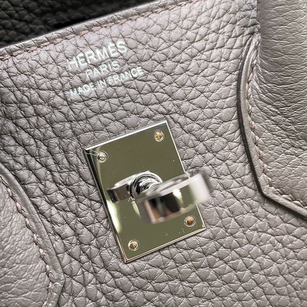 エルメス バーキン25 エタン/シルバー金具 トゴ U刻印 HERMES Birkin ハンドバッグ
