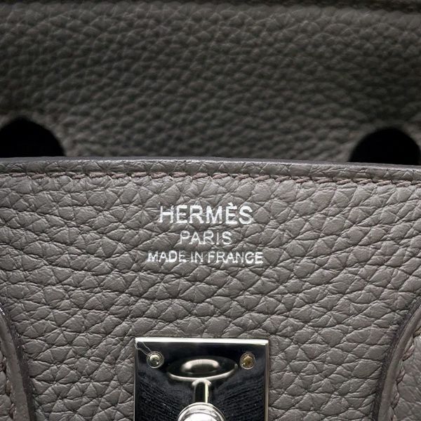 エルメス バーキン25 エタン/シルバー金具 トゴ U刻印 HERMES Birkin ハンドバッグ