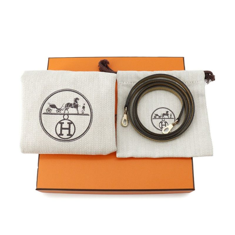 エルメス ハンドバッグ ミニケリー2 外縫い プシエール/シャンパンゴールド金具 エプソン W刻印 2wayショルダー