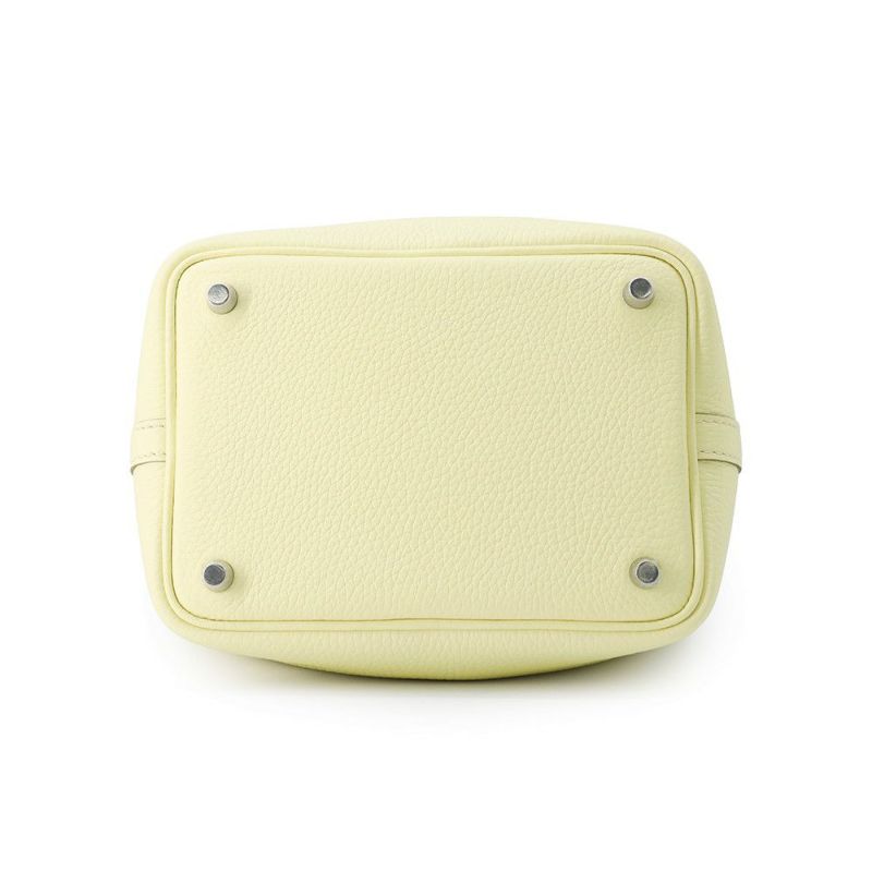 エルメス ハンドバッグ ピコタンロックPM ジョーヌミルトン/シルバー金具 トリヨンクレマンス W刻印