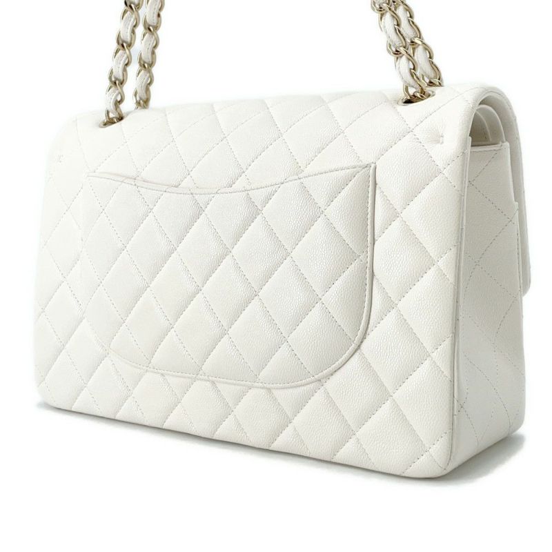 シャネル チェーンショルダーバッグ ココマーク マトラッセ30 キャビアスキン A58600 CHANEL