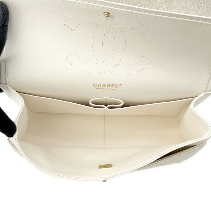 シャネル チェーンショルダーバッグ ココマーク マトラッセ30 キャビアスキン A58600 CHANEL