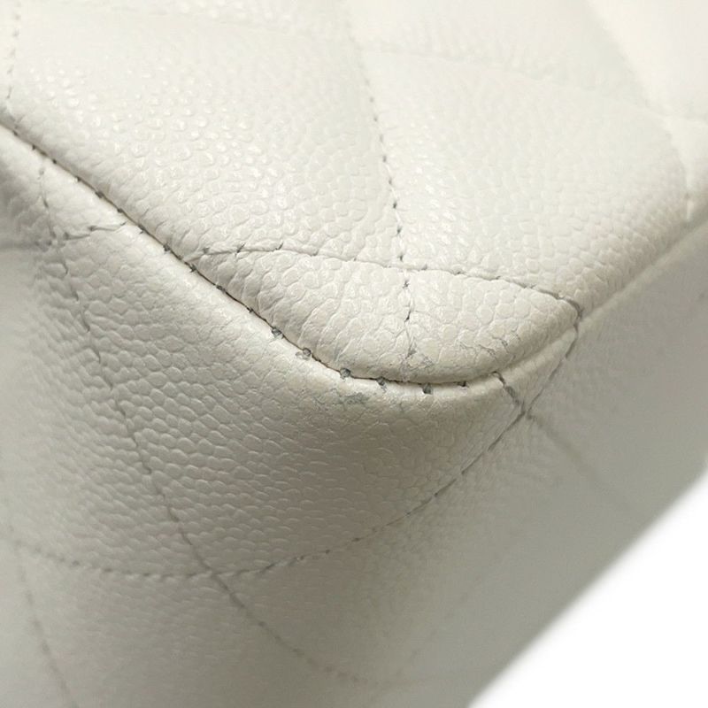 シャネル チェーンショルダーバッグ ココマーク マトラッセ30 キャビアスキン A58600 CHANEL