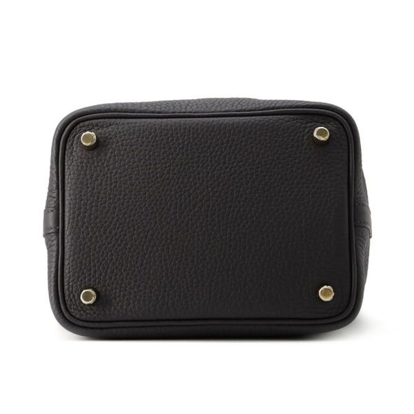エルメス ハンドバッグ ピコタンロックPM プルノワール/ゴールド金具 トリヨンクレマンス W刻印