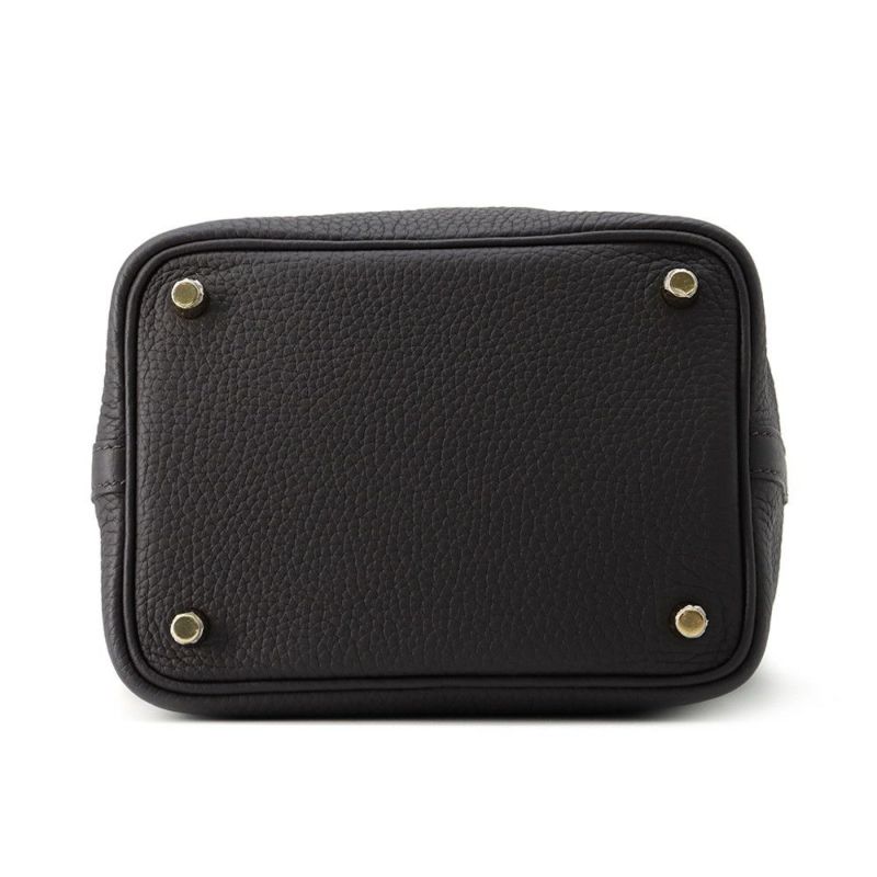 エルメス ハンドバッグ ピコタンロックPM プルノワール/ゴールド金具 トリヨンクレマンス W刻印