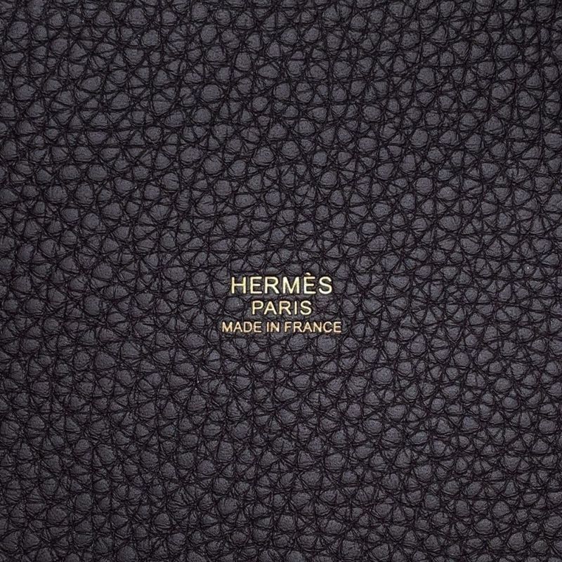 エルメス ハンドバッグ ピコタンロックPM プルノワール/ゴールド金具 トリヨンクレマンス W刻印