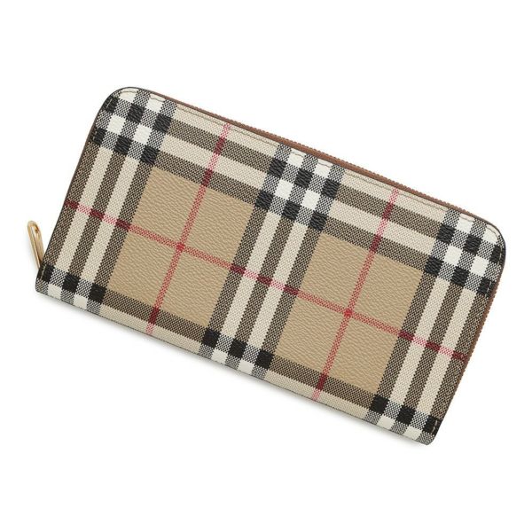 バーバリー 長財布 チェック ラウンドジップウォレット  PVC 80944381 BURBERRY 財布