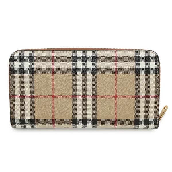 バーバリー 長財布 チェック ラウンドジップウォレット  PVC 80944381 BURBERRY 財布
