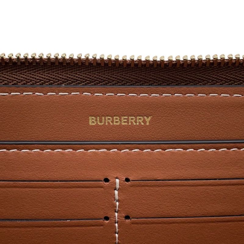バーバリー 長財布 チェック ラウンドジップウォレット  PVC 80944381 BURBERRY 財布