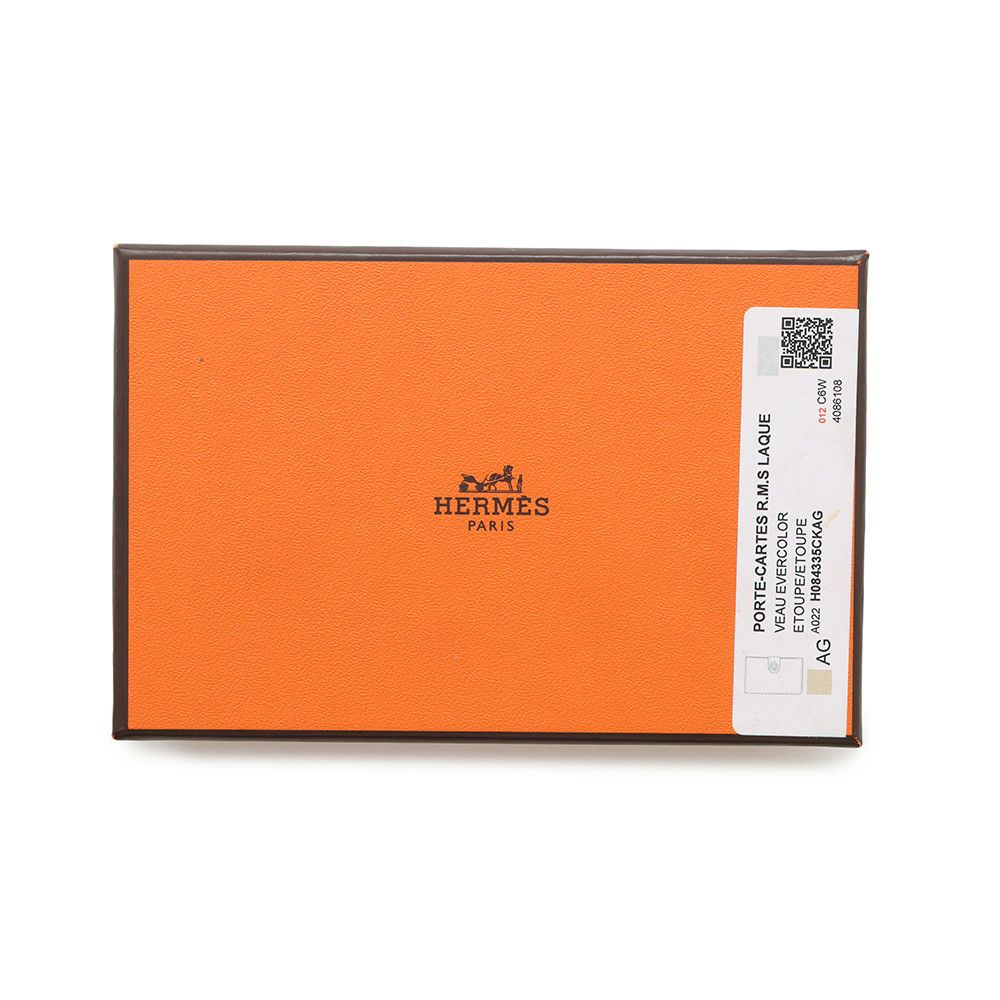 エルメス カードケース RMS RMS エトゥープ/シルバー金具 エバーカラー K刻印 HERMES 名刺入れ