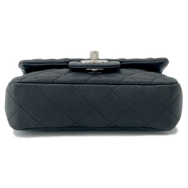 シャネル チェーンショルダーバッグ ココマーク エクストラ ミニマトラッセ マットキャビアスキンA65050 CHANEL 黒