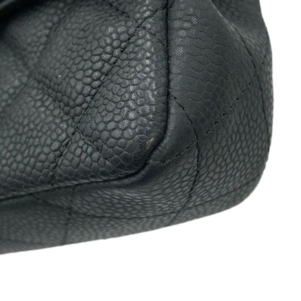 シャネル チェーンショルダーバッグ ココマーク エクストラ ミニマトラッセ マットキャビアスキンA65050 CHANEL 黒