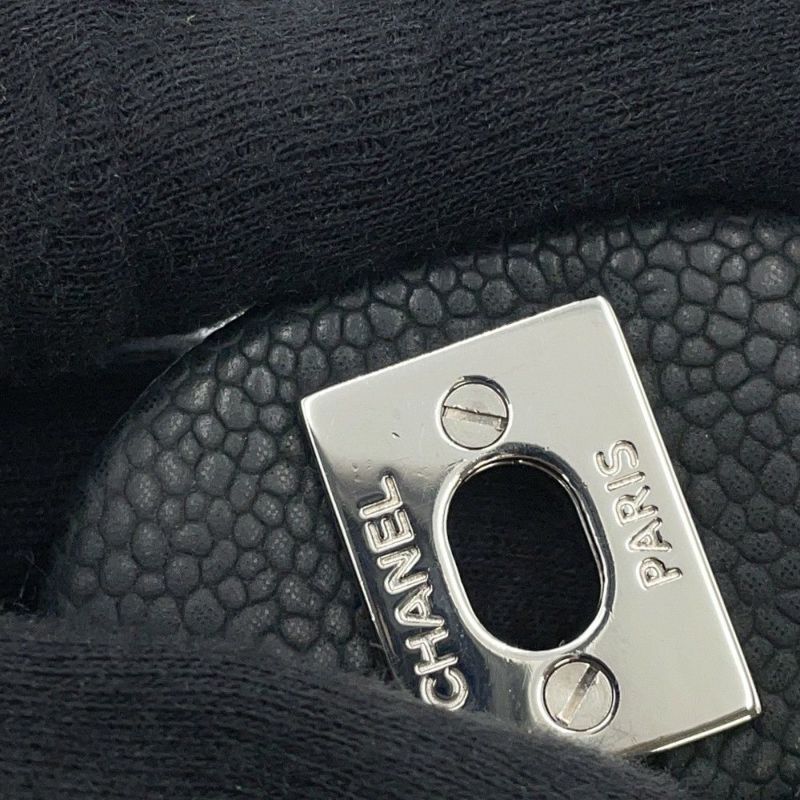 シャネル チェーンショルダーバッグ ココマーク エクストラ ミニマトラッセ マットキャビアスキンA65050 CHANEL 黒