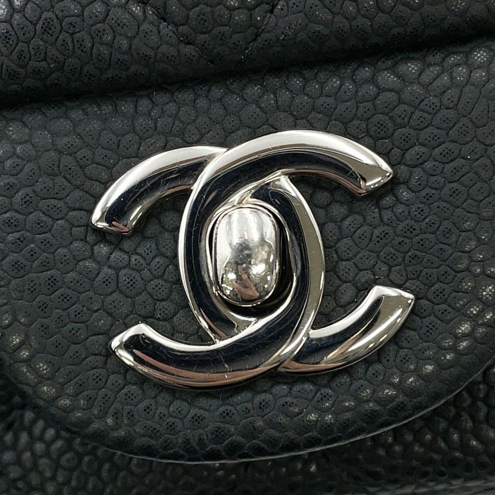 シャネル チェーンショルダーバッグ ココマーク エクストラ ミニマトラッセ マットキャビアスキンA65050 CHANEL 黒