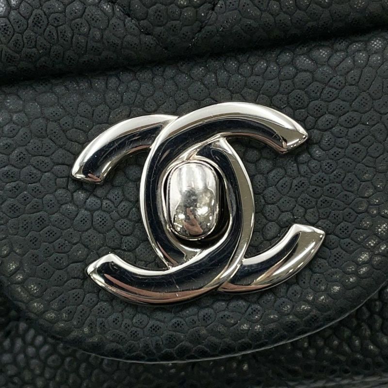 シャネル チェーンショルダーバッグ ココマーク エクストラ ミニマトラッセ マットキャビアスキンA65050 CHANEL 黒