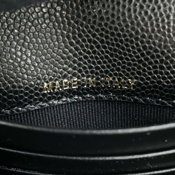 シャネル 二つ折り財布 ココマーク スモール フラップ ウォレット キャビアスキン AP4709 CHANEL 黒