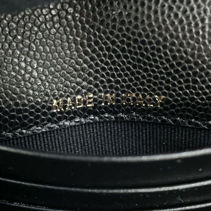 シャネル 二つ折り財布 ココマーク スモール フラップ ウォレット キャビアスキン AP4709 CHANEL 黒