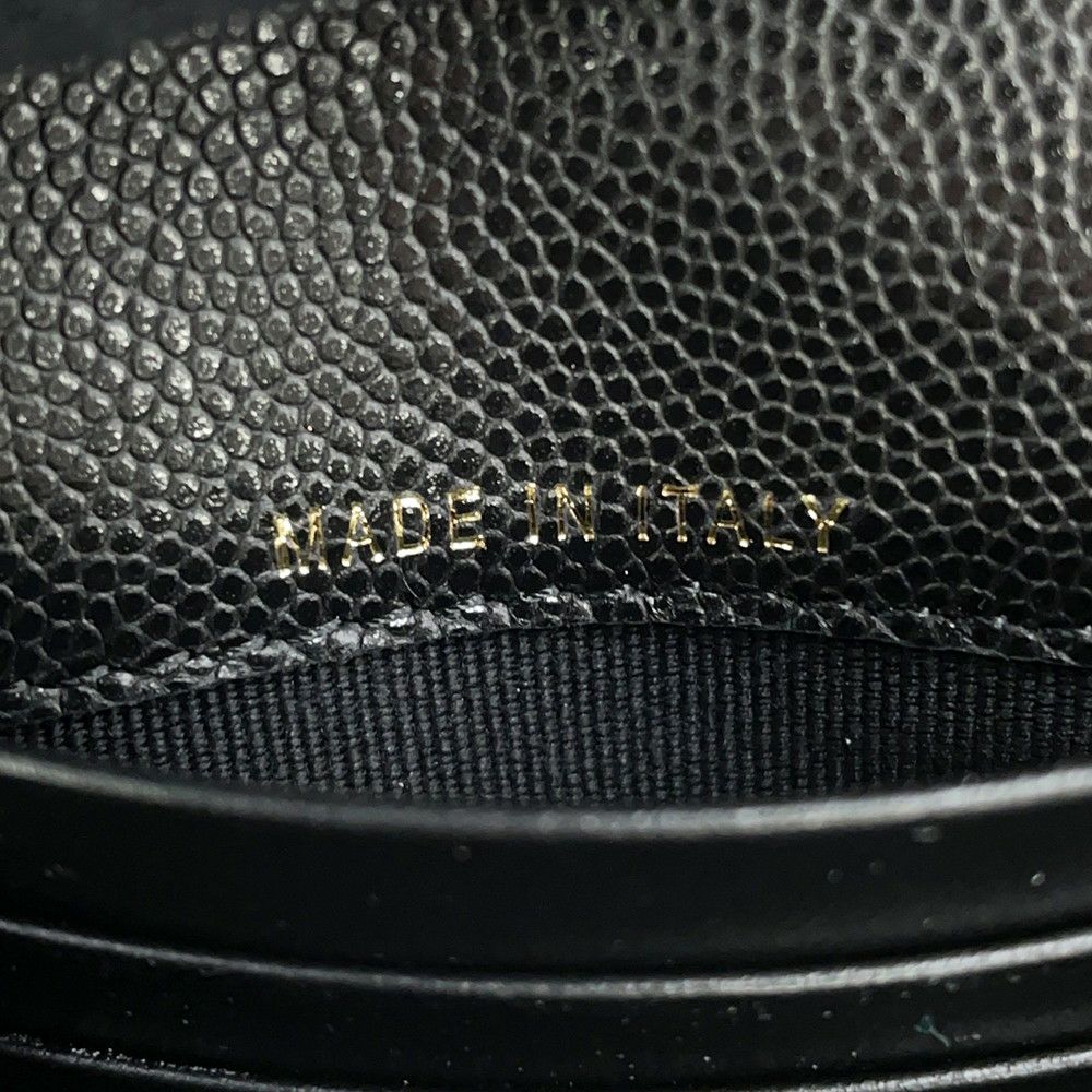 シャネル 二つ折り財布 ココマーク スモール フラップ ウォレット キャビアスキン AP4709 CHANEL 黒