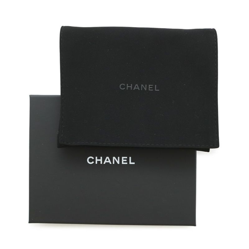 シャネル 二つ折り財布 ココマーク スモール フラップ ウォレット キャビアスキン AP4709 CHANEL 黒