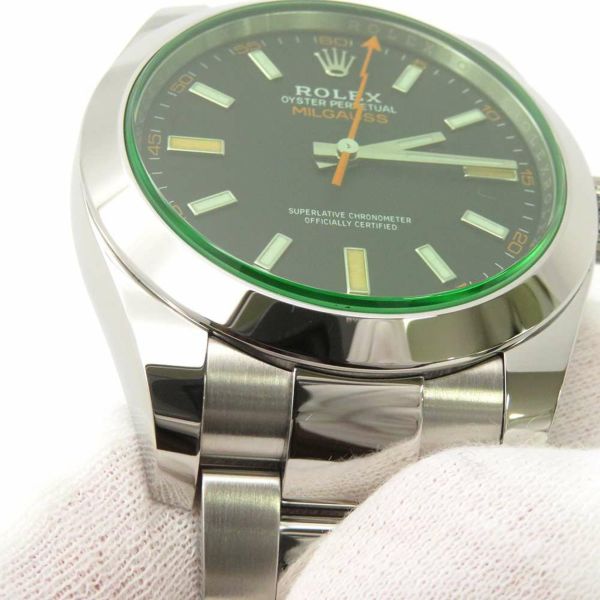 ロレックス ミルガウス 116400GV ROLEX 腕時計 黒文字盤