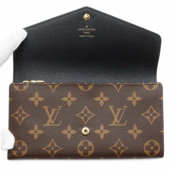 ルイヴィトン 長財布 モノグラム・ジャイアント リバース ポルトフォイユ・サラ M80726 LOUIS VUITTON 黒