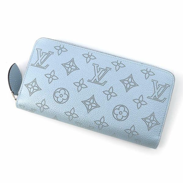 ルイヴィトン 長財布 モノグラム・マヒナ ジッピー・ウォレット M81643 LOUIS VUITTON ブルーオランプ