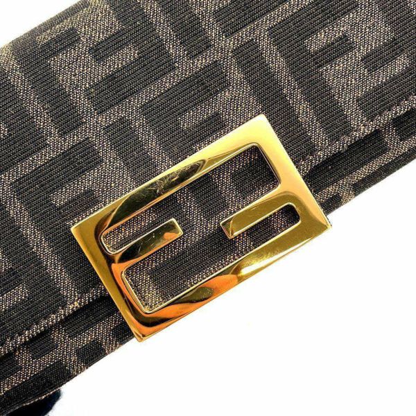 フェンディ 長財布 ズッカ バケット キャンバス FENDI 財布 フラップ