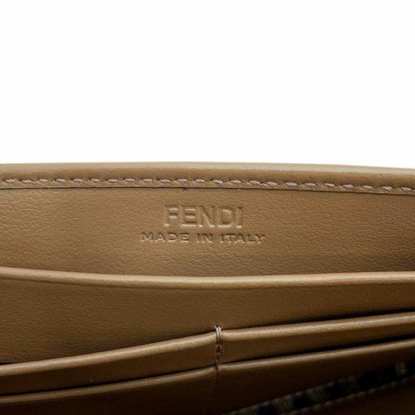 フェンディ 長財布 ズッカ バケット キャンバス FENDI 財布 フラップ