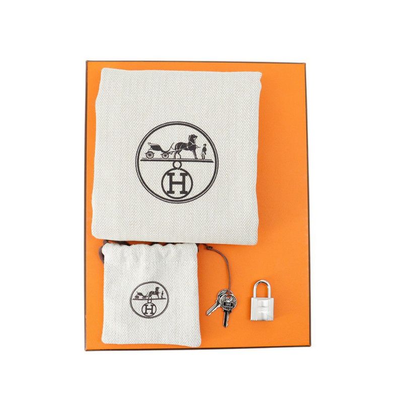 エルメス ハンドバッグ ピコタンロックPM エトゥープ/シルバー金具 トリヨンクレマンス W刻印