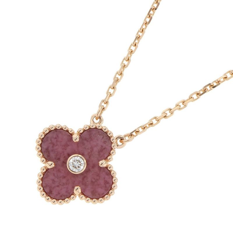 ヴァンクリーフ&アーペル ネックレス ヴィンテージ アルハンブラ ロードナイト ダイヤ 1P K18PG VCARP7TD00 2021年ホリデー限定