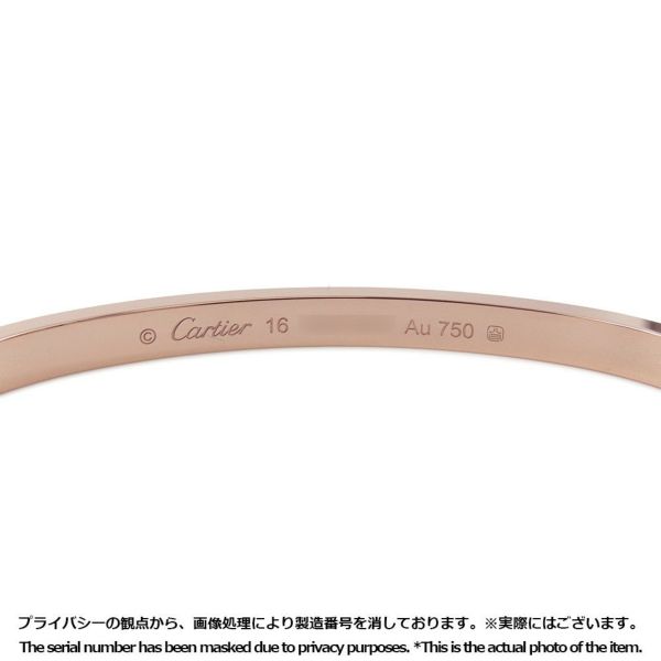カルティエ ブレスレット ラブブレスSM スモールモデル K18PGピンクゴールド サイズ16 B6047316 LOVEブレスレット バングル