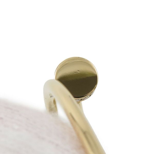 カルティエ ピアス ジュスト アン クル フープ イヤリング ラージモデル ダイヤモンド 28P 計0.17ct K18YG B8301225 フープピアス