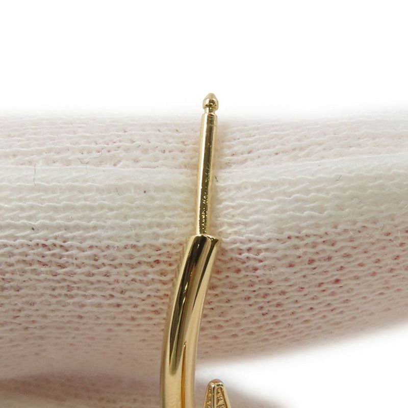 カルティエ ピアス ジュスト アン クル フープ イヤリング ラージモデル ダイヤモンド 28P 計0.17ct K18YG B8301225 フープピアス