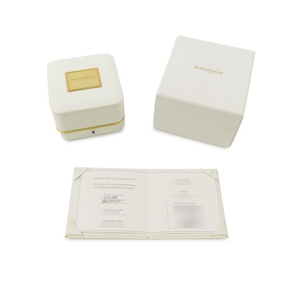 ブシュロン リング キャトル ラディアント オープンワーク リング ダイヤモンド 33P 計0.29ct K18YG/K18WG サイズ51 JRG03013