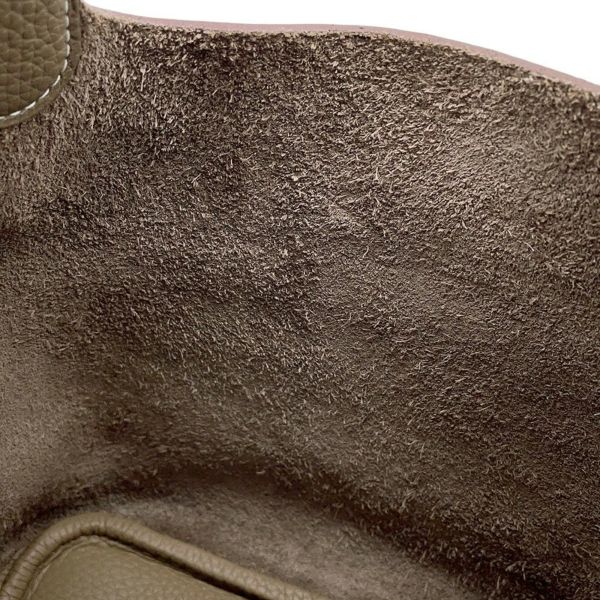 エルメス ハンドバッグ ピコタンロックPM エトゥープ/シルバー金具 トリヨンクレマンス U刻印