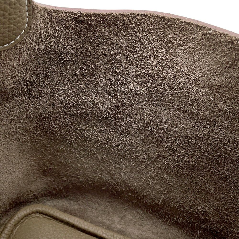 エルメス ハンドバッグ ピコタンロックPM エトゥープ/シルバー金具 トリヨンクレマンス U刻印