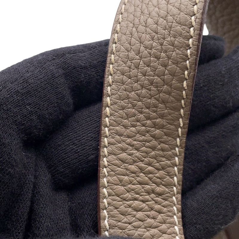 エルメス ハンドバッグ ピコタンロックPM エトゥープ/シルバー金具 トリヨンクレマンス U刻印