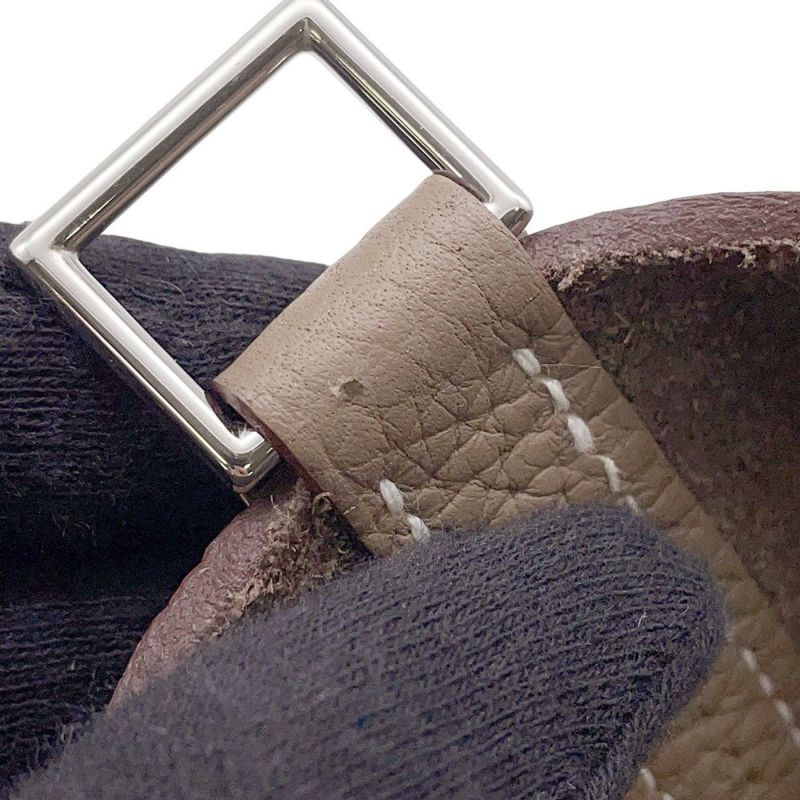 エルメス ハンドバッグ ピコタンロックPM エトゥープ/シルバー金具 トリヨンクレマンス U刻印