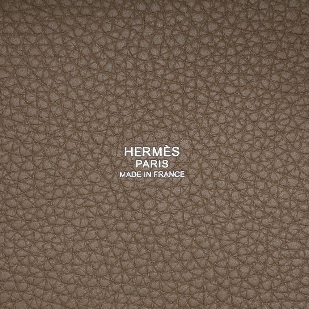 エルメス ハンドバッグ ピコタンロックPM エトゥープ/シルバー金具 トリヨンクレマンス U刻印