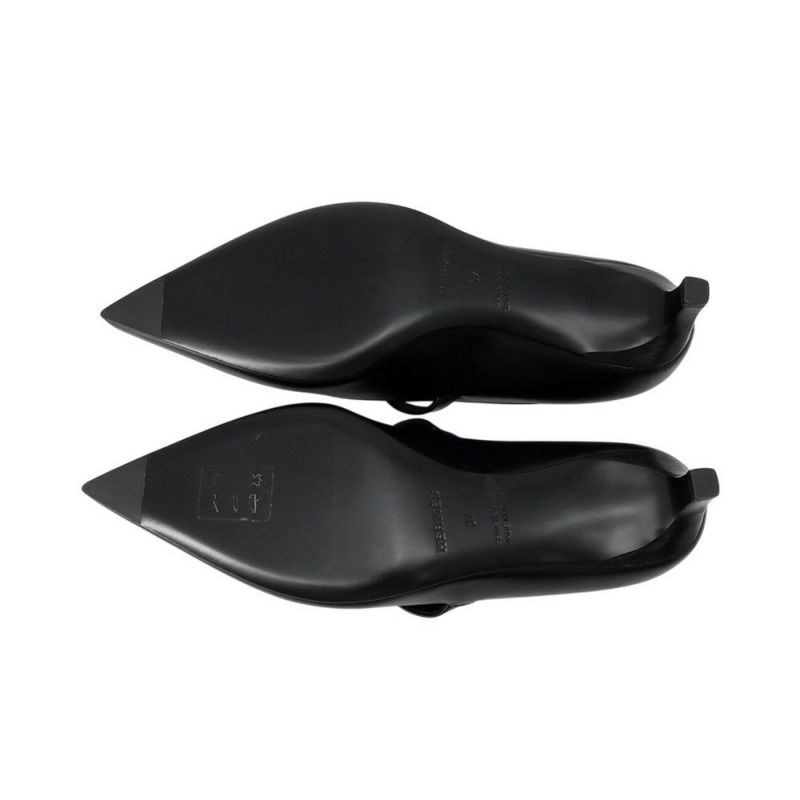 エルメス パンプス キアラ40 ケリーバックル カーフレザー レディースサイズ37 HERMES 黒