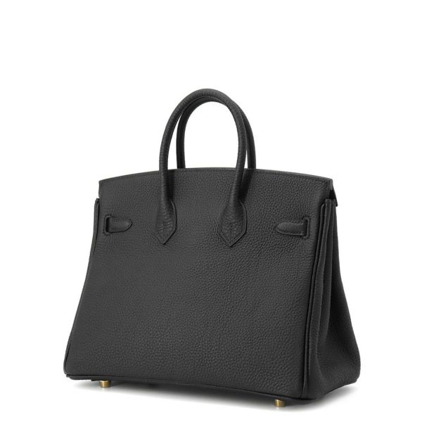 エルメス バーキン25 ブラック/ゴールド金具 トゴ K刻印 HERMES Birkin ハンドバッグ 黒